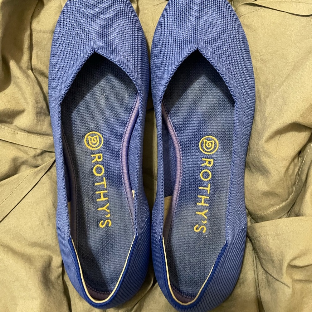 Rothy’s Cornflower Blue Flats